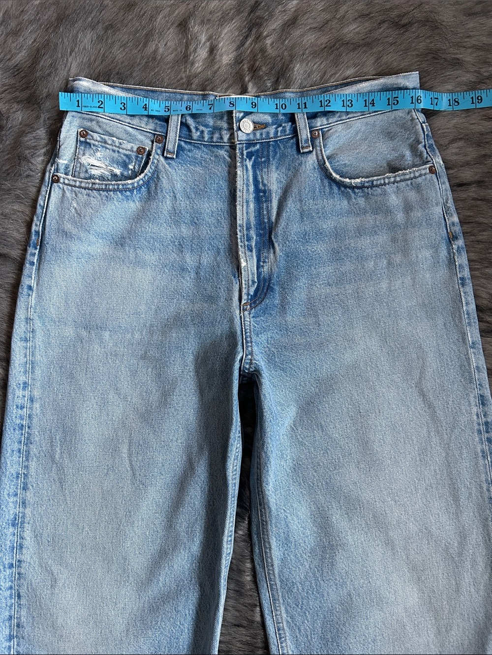 NEW Agolde Low Slung Baggy Jeans in Libertine Slightly Distressed Size 27 - Picture 5 of 14